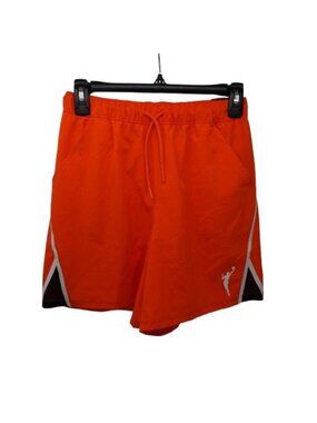 New DSG Girl's 14 WNBA Woven Knit Mesh Mid Rise Stride Shorts Orange Size XL